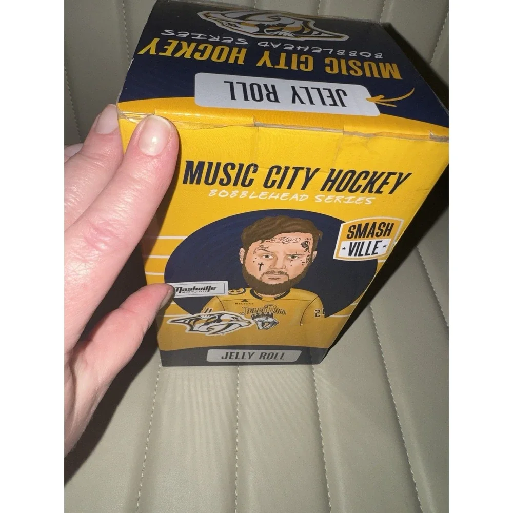 Jelly Roll Nashville Predators Hockey Bobblehead New Box Bridgestone Exclusive